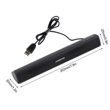Load image into Gallery viewer, Portable Laptop/Computer/PC Speaker USB Audio Soundbar Sound