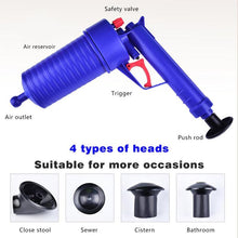 Load image into Gallery viewer, The suitable  Air Pump Pressure Pipe Cleaner Sewer Sinks Pipeline  Remover Bathroom, Kitchen, Toilet Cleaning Tools...
