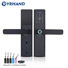 Load image into Gallery viewer, YR HAND Fingerprint Lock Smart Card Digital Code Electronic Door Lock -close-  Home Security  Lock
