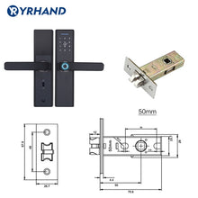 Load image into Gallery viewer, YR HAND Fingerprint Lock Smart Card Digital Code Electronic Door Lock -close-  Home Security  Lock
