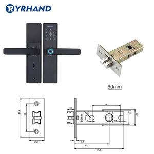 YR HAND Fingerprint Lock Smart Card Digital Code Electronic Door Lock -close-  Home Security  Lock