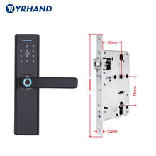 Load image into Gallery viewer, YR HAND Fingerprint Lock Smart Card Digital Code Electronic Door Lock -close-  Home Security  Lock
