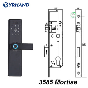 YR HAND Fingerprint Lock Smart Card Digital Code Electronic Door Lock -close-  Home Security  Lock