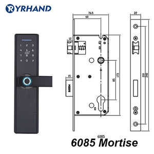 YR HAND Fingerprint Lock Smart Card Digital Code Electronic Door Lock -close-  Home Security  Lock