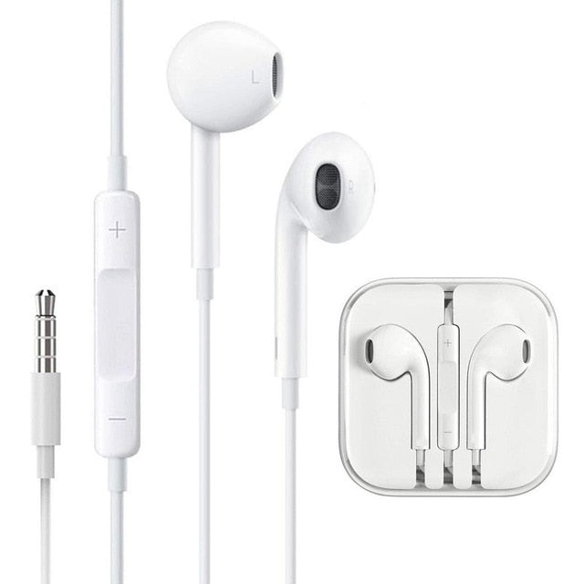 Stereo Sound 3.5mm Earphone for iPhone 6 6S Plus 5S 5 SE iPad  Music Earphones