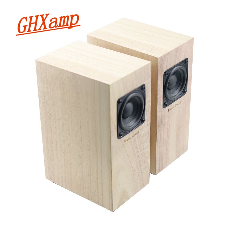 GHXAMP Full Range Wooden Speaker Computer Loudspeaker and for Bookshelf