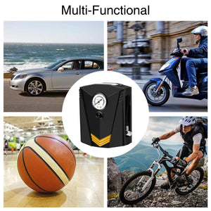 a useful Portable Car Air Compressor  with 12V Digital Tire Inflator Air Pump For for example Cars,Motorcycle, Bike, ball, Toys ...