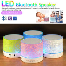 Load image into Gallery viewer, A9 Bluetooth Speaker Mini Wireless Loudspeaker Crack LED USB Subwoofer Speaker

