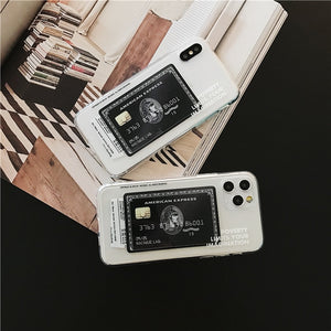 American Express Card Transparent Phone Case