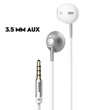 Load image into Gallery viewer, Baseus 6D Stereo In-ear Earphone Headphones Wired Control Bass Sound Earbuds for iPhone Xiaomi Huawei 3.5mm Type c Earphones

